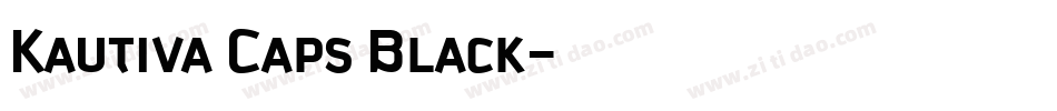 Kautiva Caps Black字体转换